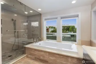 Huge shower enclosure