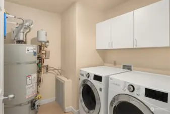 Laundry room. New water heater