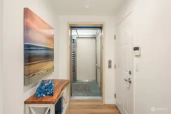 Private elevator to garage