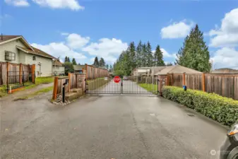 Gated entry into neighborhood