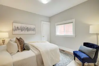 Bedroom on the main level.