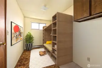 Storage/Mud Room off the Family Room.