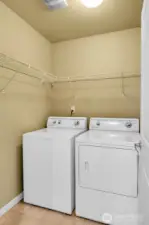 Laundry room conveniently located on the upper floor. W/D stay!