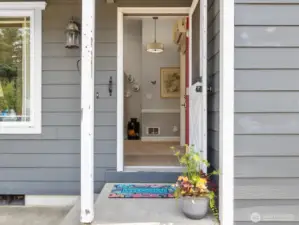 Step inside to a lovely home.