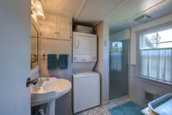 Completely updated bathroom and laundry room.