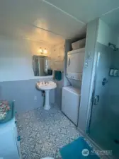 Completely updated bathroom and laundry room.