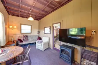Extra sleeping room/hobby room/Office you decide. There is plumbing for a potential bathroom.