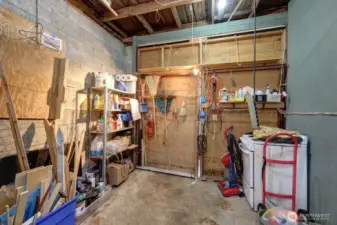 Workshop/storage or garage. You decide.
