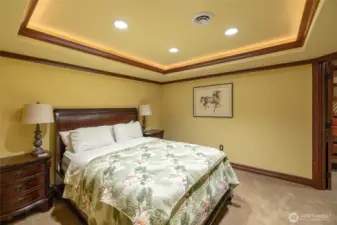 Guest room is not considered a bedroom as it doesn't have egress but it does have a walk in closet.