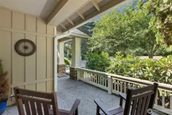 Front Porch Looking Towards Driveway