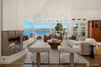 The views are endless from nearly every room in the house on both floors.