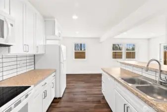 All kitchen appliances  are included with the home and are  ENERGY STAR® rated!