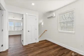 As you head upstairs you're greeted to this great landing area!