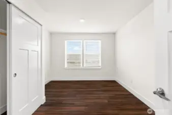 Pictured here is the first bed on the second floor of the home!