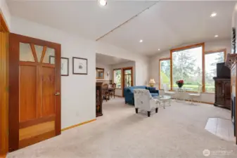 Entering the spacious living room.