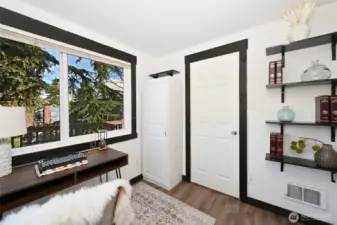 Bedroom #2 upstairs would make an ideal home office.