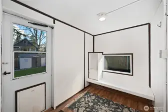 Also, there's a full size mud room off the back to get inside and outside super easily.