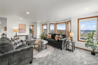 Beautiful large windows allow for full enjoyment of the view.