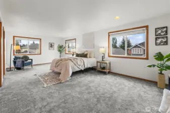 Oversized primary bedroom!