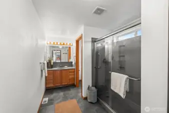 Recently updated flooring, countertops and shower.