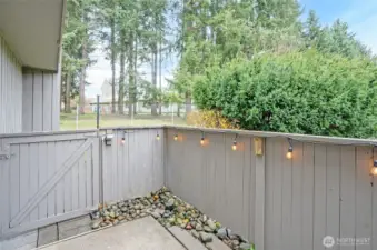 Private Patio with gate