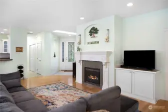 Livingroom with Propane Fireplace.