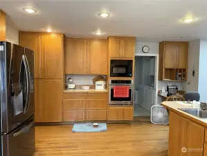 Kitchen is spacious has pantry and more...