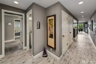 Entry is open as you great your guests to your new home.