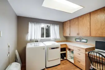 Laundry room with built in desk - crafts or office?