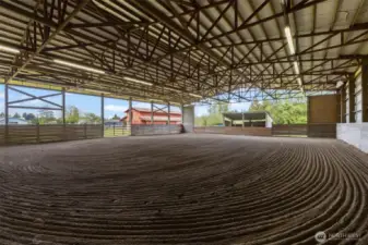 A beautiful space for training or riding when it's raining out!
