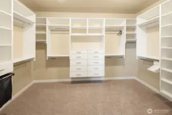 HUGE Primary Suite WIC with custom closet