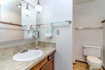 ADU in lower level 3/4 bathroom