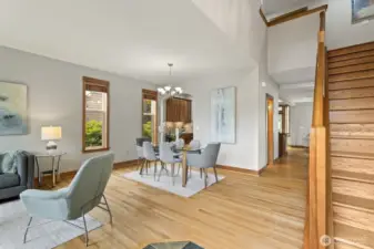 Which opens to a sitting room...