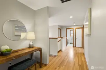 ...and a classic upstairs hall landing...classic and classy!