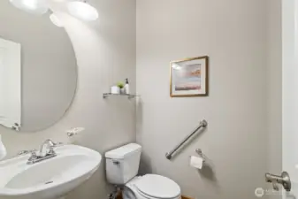 ...and the powder room.