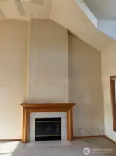 Wood fireplace