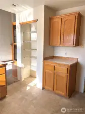 Pantry and more cabinets