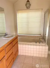 Bathroom with double sinks