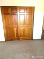 Wood closet doors