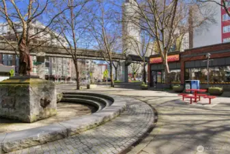 The Monorail, Chief Sealth Fountain and more shops!