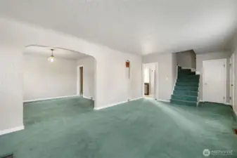 Formal Dining Room Adjacent to Living Room
