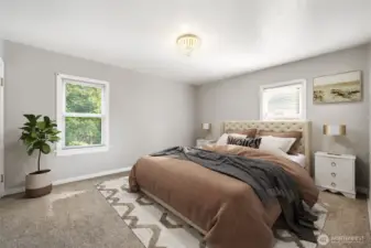 Bedroom #2 on Main Level. Photo is virtually staged.