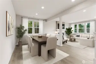 Designated dinning space. Photos are for representational purposes only. Colors and finishes may differ.