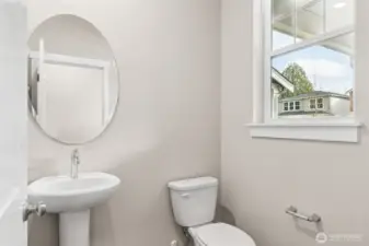 Powder room on main