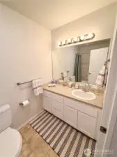 Full bathroom upstairs.