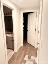 Second room in lower level is bigger with slide door to the back yard. Seller use for storage now.