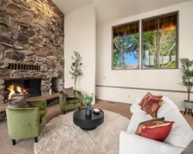 The living room connects to a flexible bonus space.