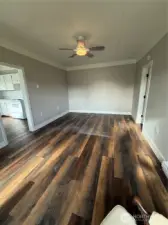 Living room looking towards kitchen