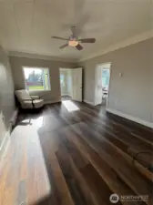 Living room looking towards the street