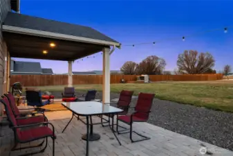 Extra large patio for entertaining